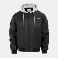 Firetrap Мъжко Яке Hood Pu Jacket Mens  