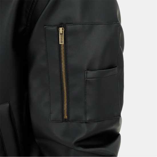 Firetrap Мъжко Яке Hood Pu Jacket Mens  