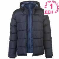 Lee Cooper Подплатено Мъжко Яке Two Zip Padded Jacket Mens