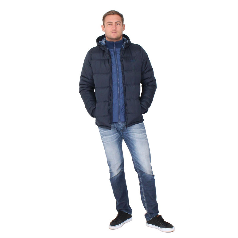 Lee Cooper Two Zip Padded Jacket Mens Navy