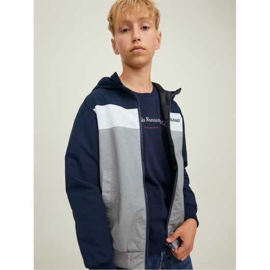 Детско Пухено Яке С Качулка Jack And Jones Erush Block Colour Hooded Bomber Jacket Junior Детско Пухено Яке С Качулка Jack And Jones Erush Block Colour Hooded Bomber Jacket Junior