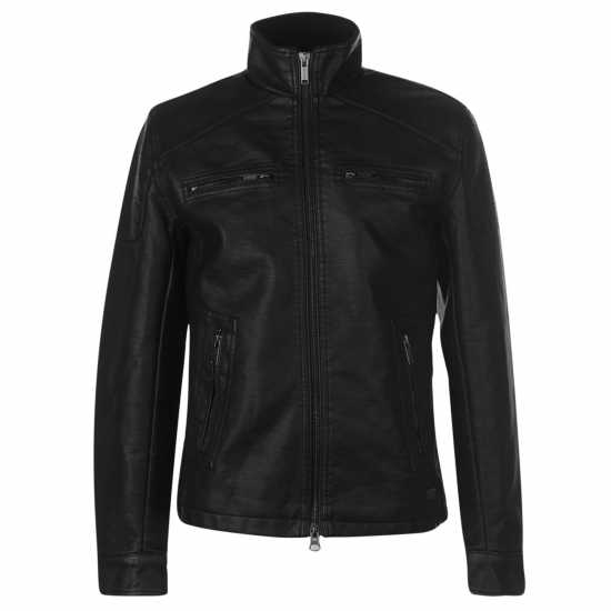 Firetrap Men's Premium Faux Leather Jacket  Мъжки грейки