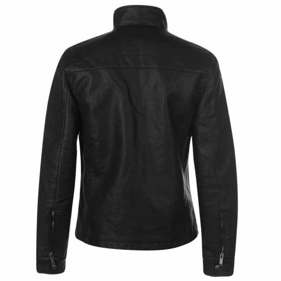 Firetrap Men's Premium Faux Leather Jacket  - Мъжки грейки