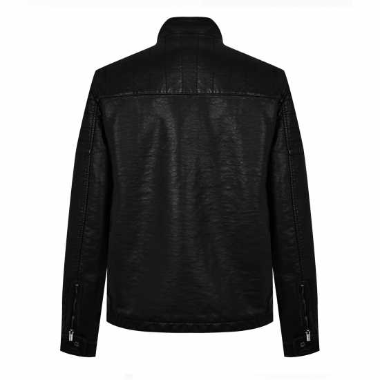 Firetrap Кожено Яке Faux Leather Jacket Mens Firetrap Кожено Яке Faux Leather Jacket Mens
