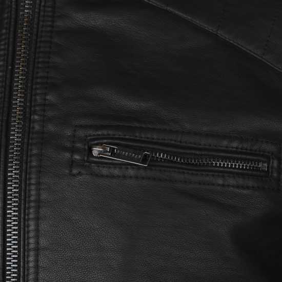 Firetrap Men's Premium Faux Leather Jacket