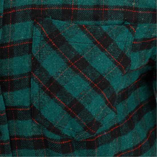 Firetrap Карирана Мъжка Риза Check Shirt Mens Green/Black 