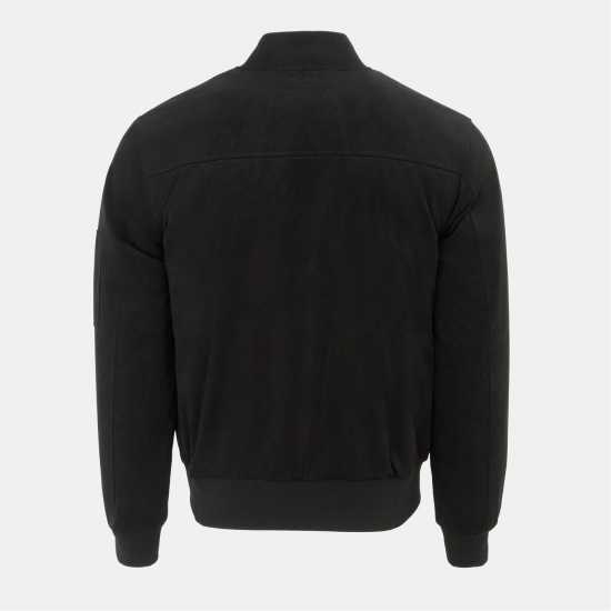 Firetrap Мъжко Яке Suede Jacket Mens Черно 