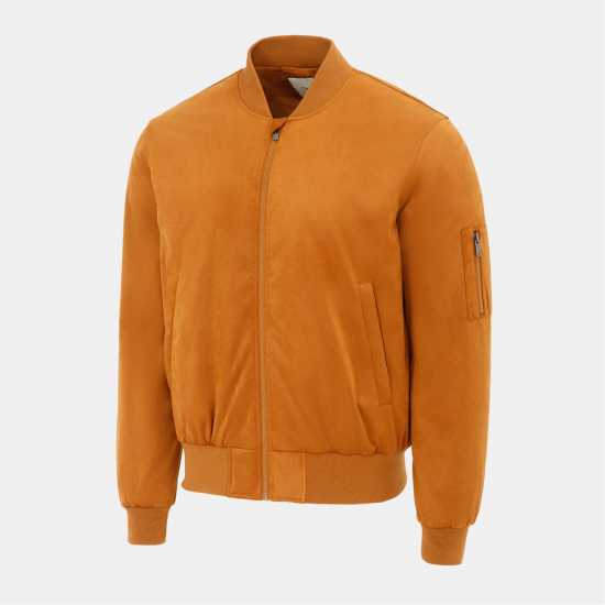 Firetrap Мъжко Яке Suede Jacket Mens Кафяво 