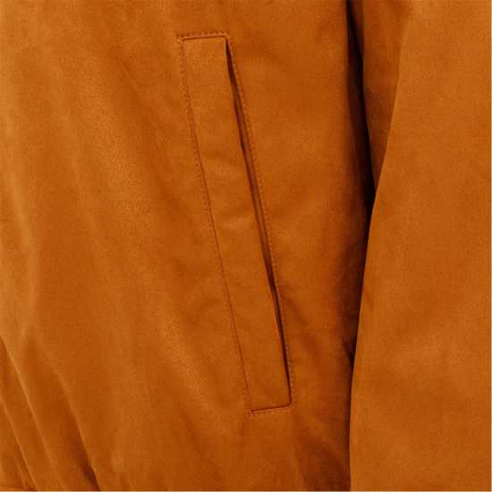 Firetrap Мъжко Яке Suede Jacket Mens Кафяво 