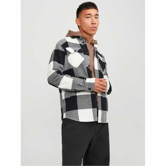 Jack And Jones Buffalo Check Overshirt Шепната бяла Мъжки якета и палта