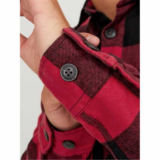 Мъжки якета и палта Jack And Jones Buffalo Check Overshirt Истинско червено Jack And Jones Buffalo Check Overshirt Истинско червено Мъжки якета и палта