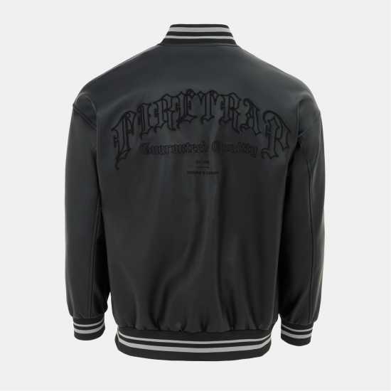 Firetrap Мъжко Яке Baseball Pu Jacket Mens  
