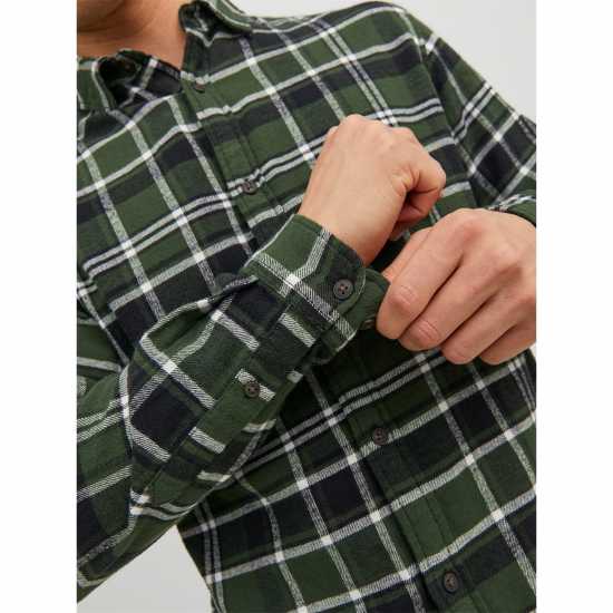 Jack And Jones Фланелена Риза Long Sleeve Checkered Flannel Shirt  Мъжки грейки