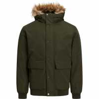 Пилотско Яке Faux Fur Hooded Bomber Jacket Пилотско Яке Faux Fur Hooded Bomber Jacket