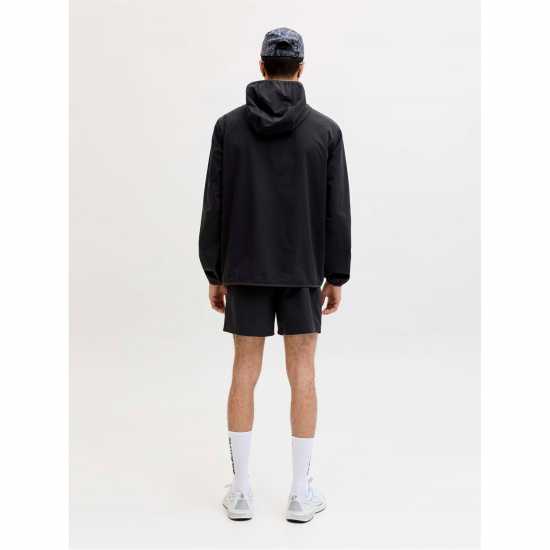 Jack And Jones Mens Windbreaker And Shorts Set Black 