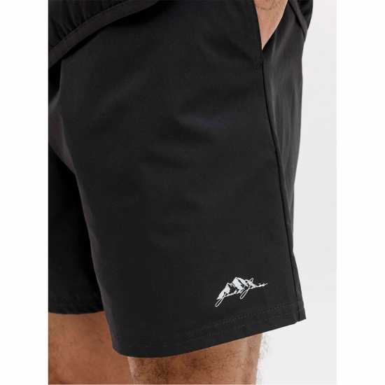 Jack And Jones Mens Windbreaker And Shorts Set Black 