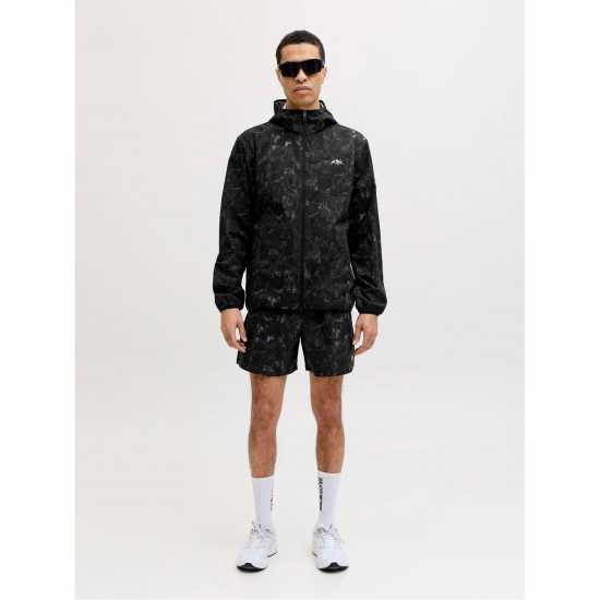 Jack And Jones Mens Windbreaker And Shorts Set AOP 