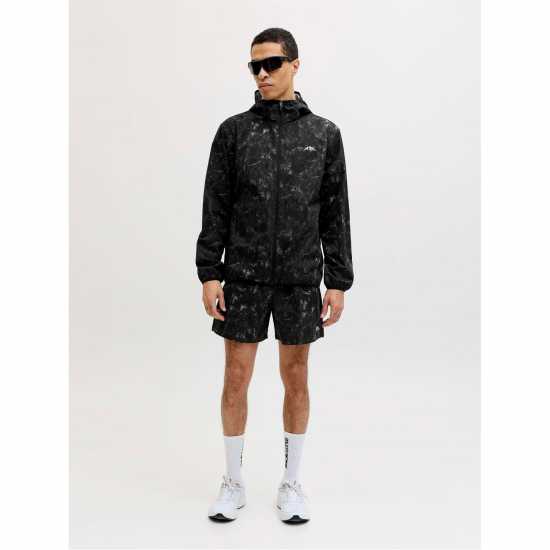 Jack And Jones Mens Windbreaker And Shorts Set AOP 