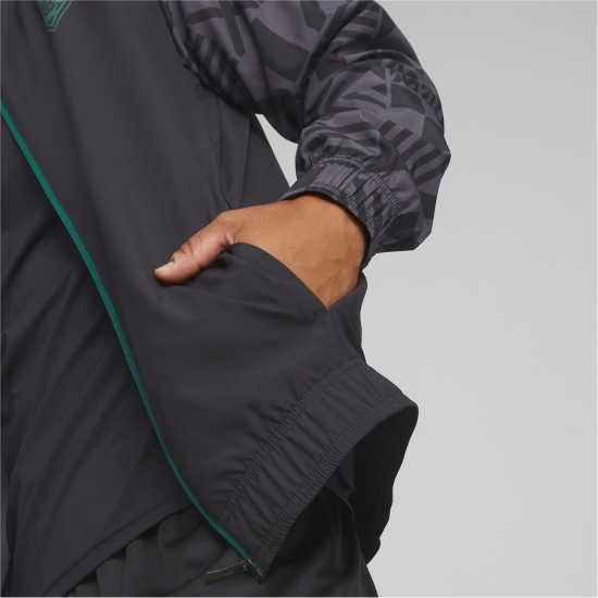 Puma Men's Prematch Borussia Monchengladbach Waterproof Lightweight Rain Anorak  