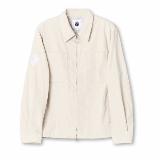 Pretty Green Men's Prestwich Cord Overshirt Камък 