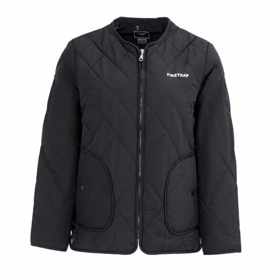 Firetrap Мъжко Яке Quilted Womens Jacket Черно 