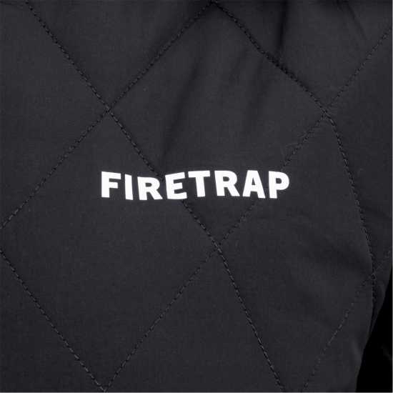 Firetrap Мъжко Яке Quilted Womens Jacket Черно 