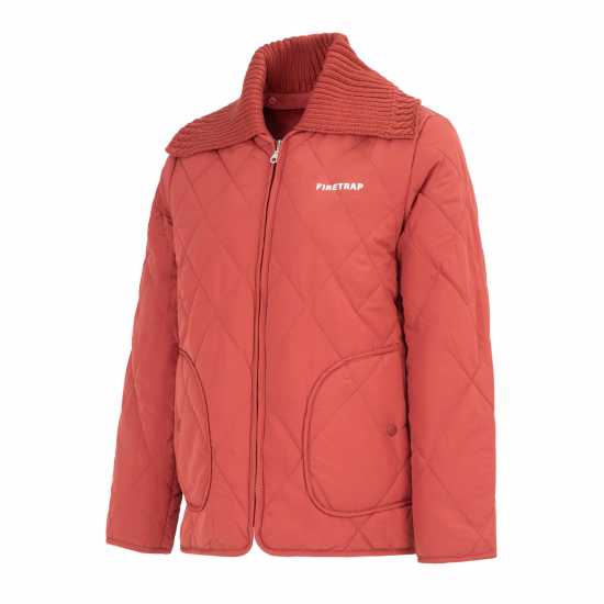 Firetrap Мъжко Яке Quilted Womens Jacket Червено 