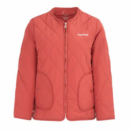 Firetrap Мъжко Яке Quilted Womens Jacket Червено 
