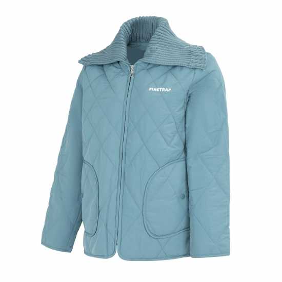 Firetrap Мъжко Яке Quilted Womens Jacket Синьо Firetrap Мъжко Яке Quilted Womens Jacket Синьо