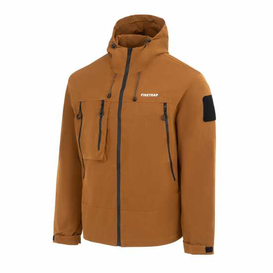Firetrap Мъжко Яке Windproof Jacket Mens Кафяво Мъжки якета и палта