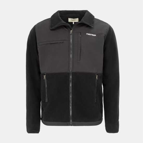 Firetrap Мъжко Яке Полар Fleece Jacket Mens Black Firetrap Мъжко Яке Полар Fleece Jacket Mens Black