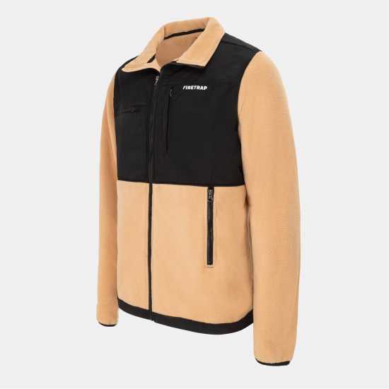 Firetrap Мъжко Яке Полар Fleece Jacket Mens Apricot Illsion 