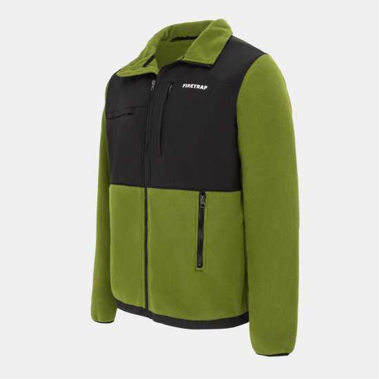 Firetrap Мъжко Яке Полар Fleece Jacket Mens Calla Green 