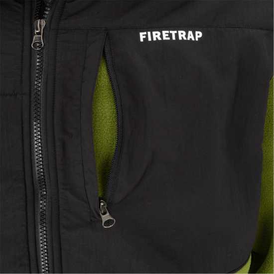 Firetrap Мъжко Яке Полар Fleece Jacket Mens Calla Green 