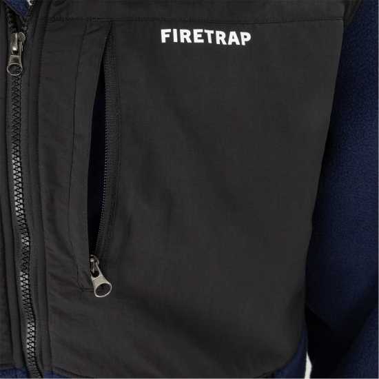 Firetrap Мъжко Яке Полар Fleece Jacket Mens Maritime Blue 