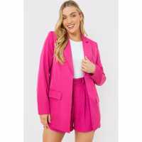 In The Style Pink Longline Blazer