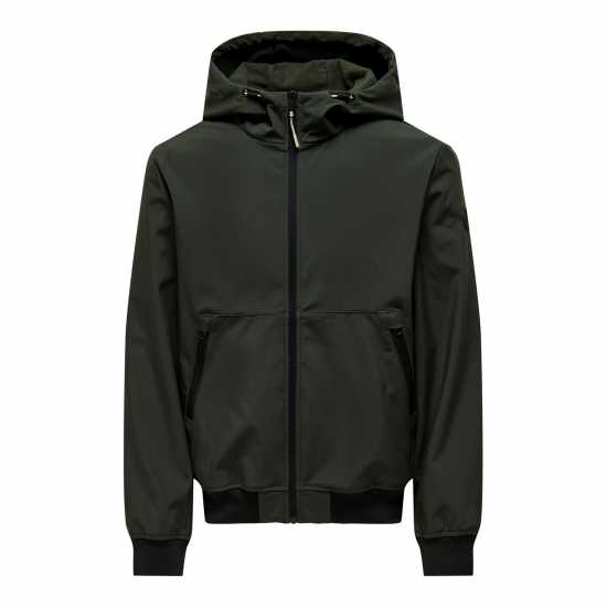 Only And Sons Шел Яке Bowie Hooded Softshell Jacket Торф Only And Sons Шел Яке Bowie Hooded Softshell Jacket Торф
