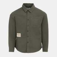 Firetrap Мъжка Риза Heavy Shirt Mens Сиво 