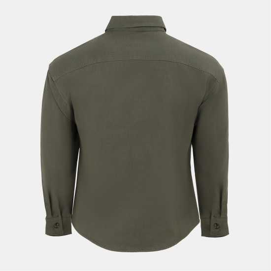 Firetrap Мъжка Риза Heavy Shirt Mens Сиво Firetrap Мъжка Риза Heavy Shirt Mens Сиво