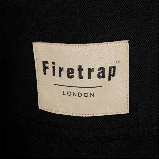 Firetrap Мъжка Риза Heavy Shirt Mens Черно Firetrap Мъжка Риза Heavy Shirt Mens Черно
