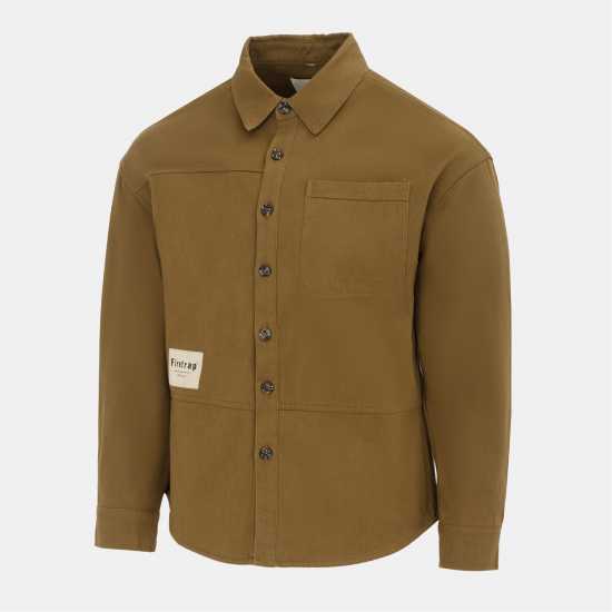 Firetrap Мъжка Риза Heavy Shirt Mens Хаки 