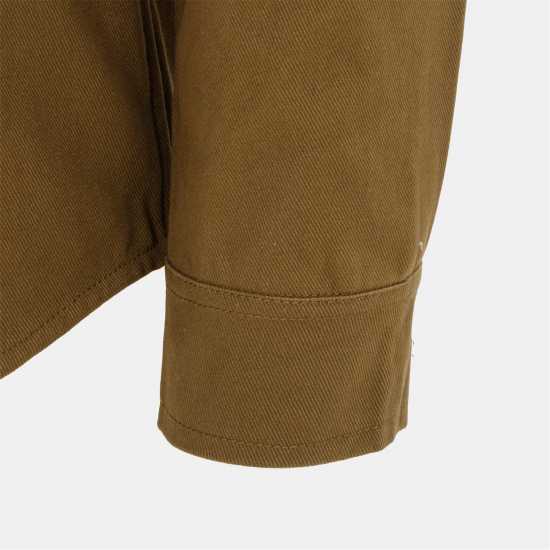 Firetrap Мъжка Риза Heavy Shirt Mens Хаки 