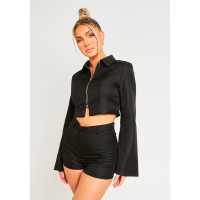 Missy Empire Through Tailored Jacket Черно 