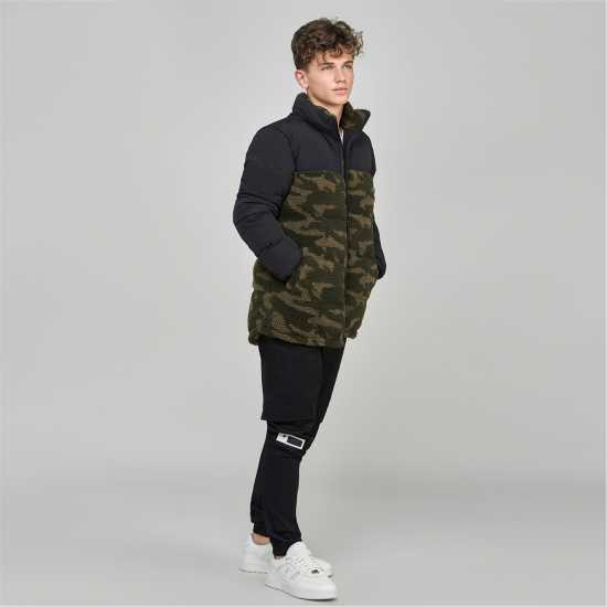 Детско Яке Siksilk Silk Puffer Jacket Juniors  