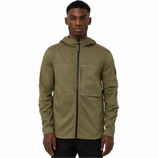 Marshall Artist Мъжка Риза Battered Overshirt Mens Зелено Мъжки грейки