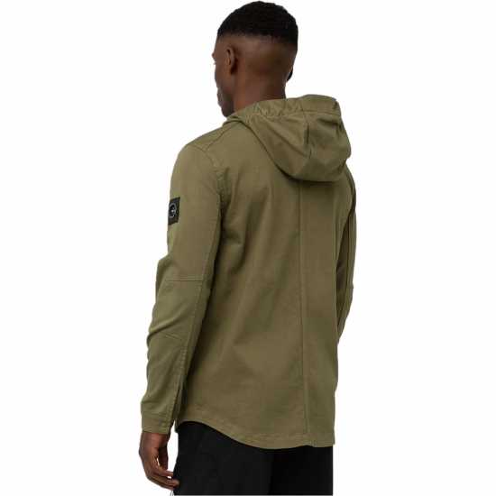Marshall Artist Мъжка Риза Battered Overshirt Mens Зелено Мъжки грейки