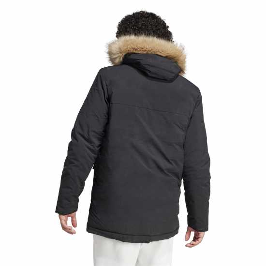 Adidas Мъжка Парка Hooded Fur Parka Mens Adidas Мъжка Парка Hooded Fur Parka Mens