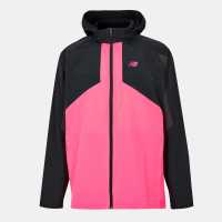 Тъкано Горнище New Balance Balance Active Utility Woven Jacket Black/Pink Мъжки якета и палта