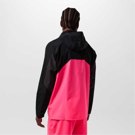 New Balance Men's Active Utility Woven Lightweight Performance Training Jacket Черно/Розово 