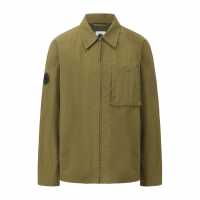 Pretty Green Heaton Ovrshrt Mens Khaki Pretty Green Heaton Ovrshrt Mens Khaki